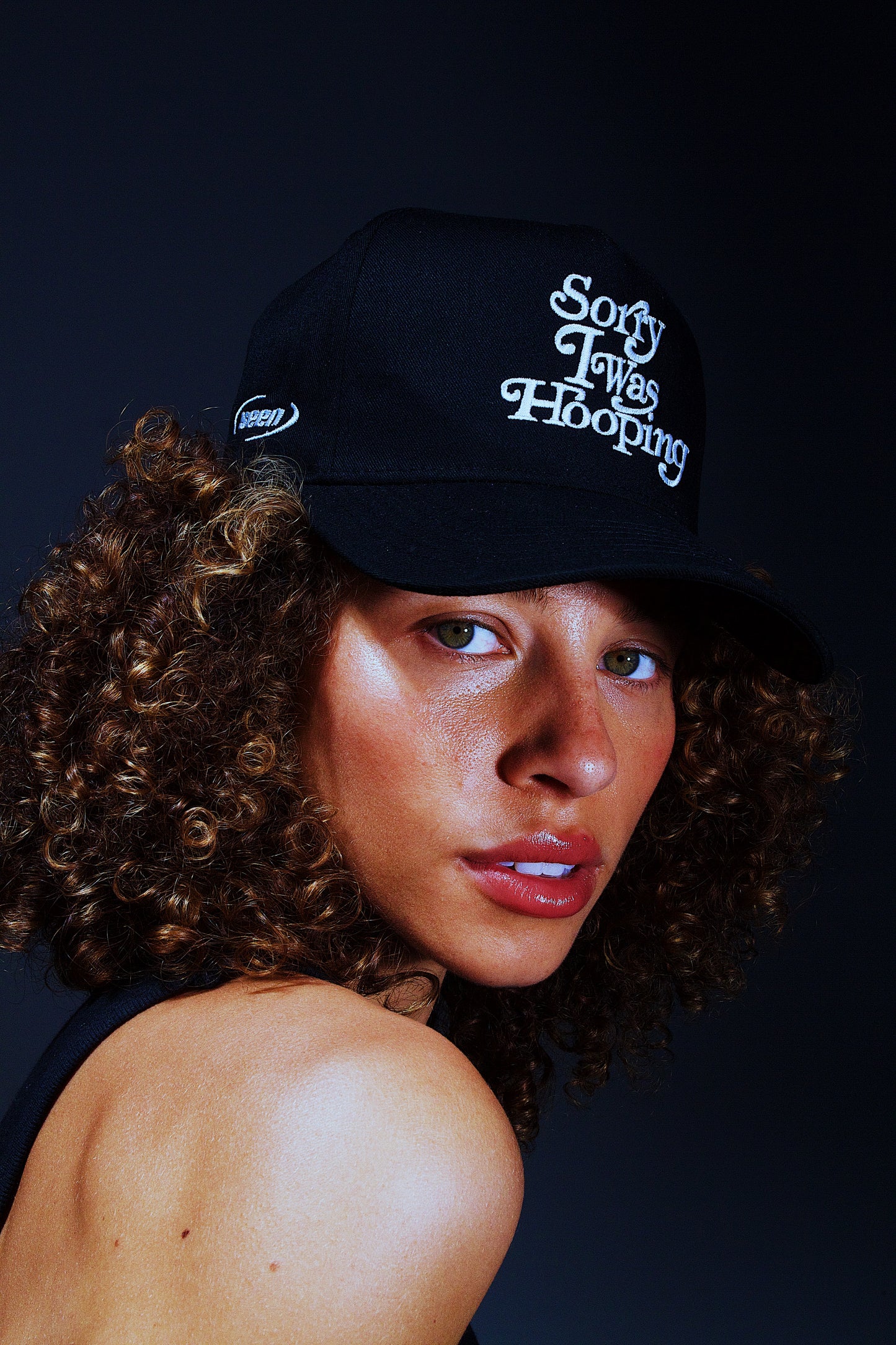 SORRY I WAS HOOPING HAT (ALL BLACK)