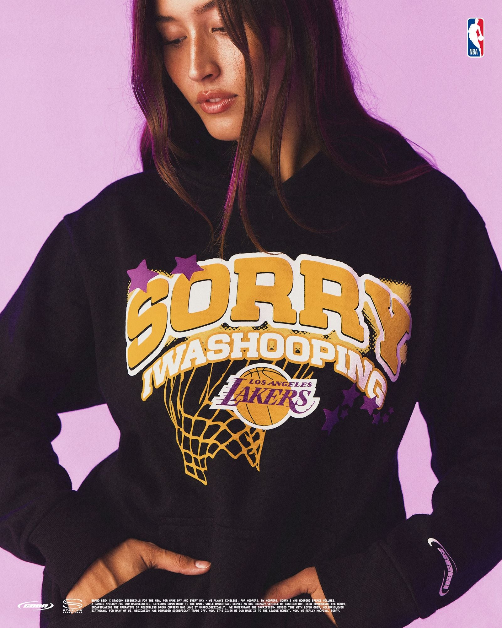 LAKERS x SEEN Sorry I Was Hooping Hoodie