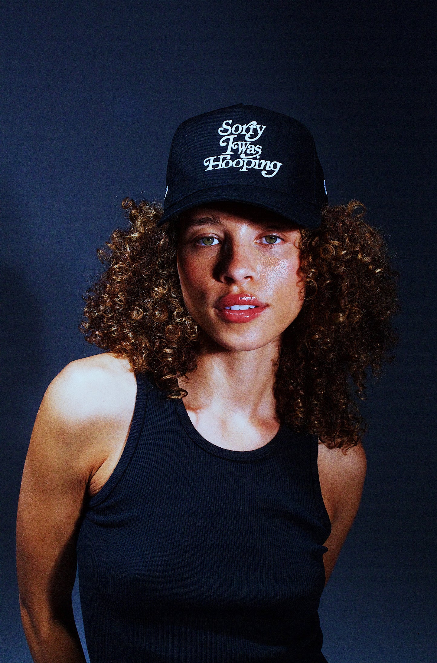 SORRY I WAS HOOPING HAT (ALL BLACK)