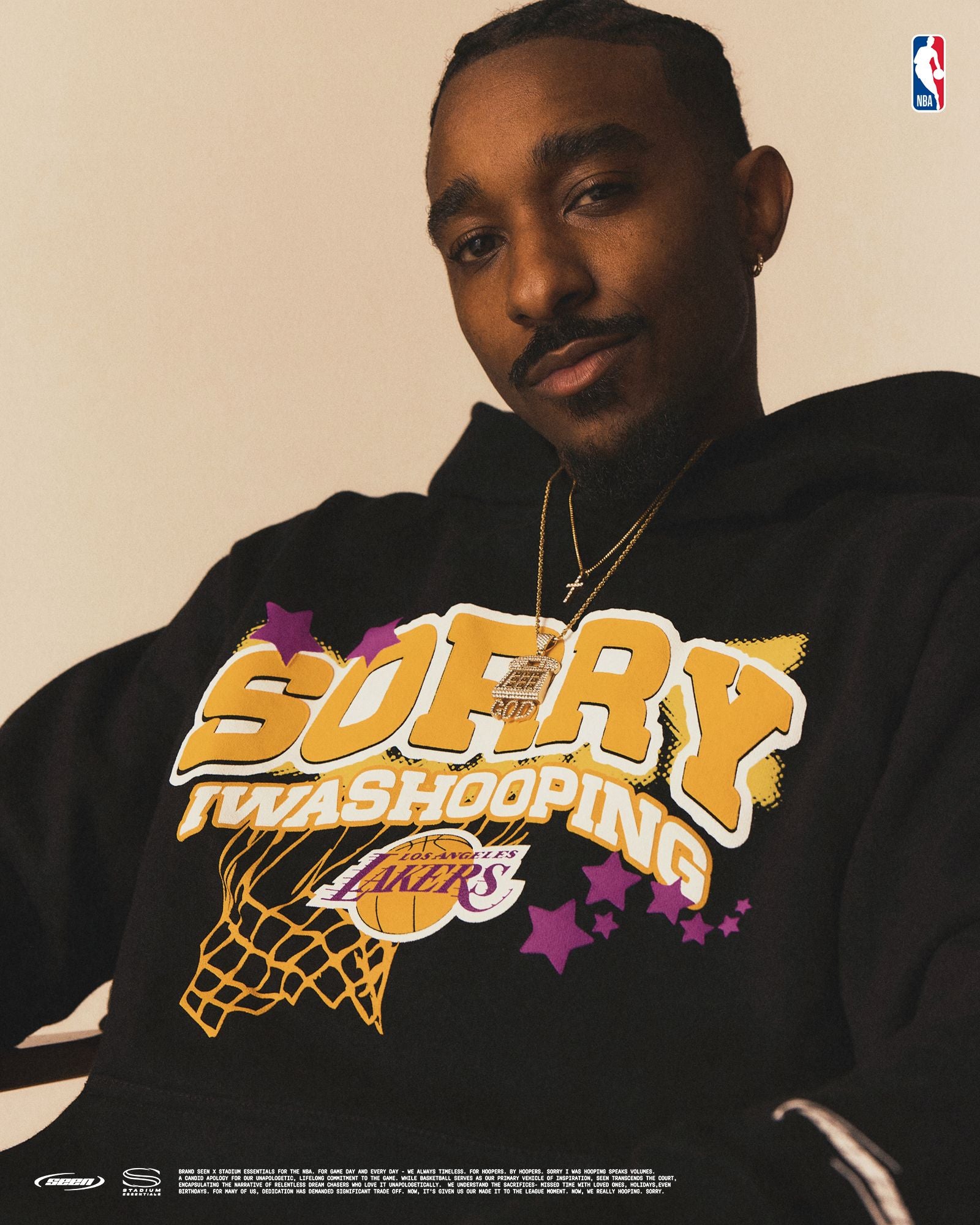 LAKERS x SEEN Sorry I Was Hooping Hoodie