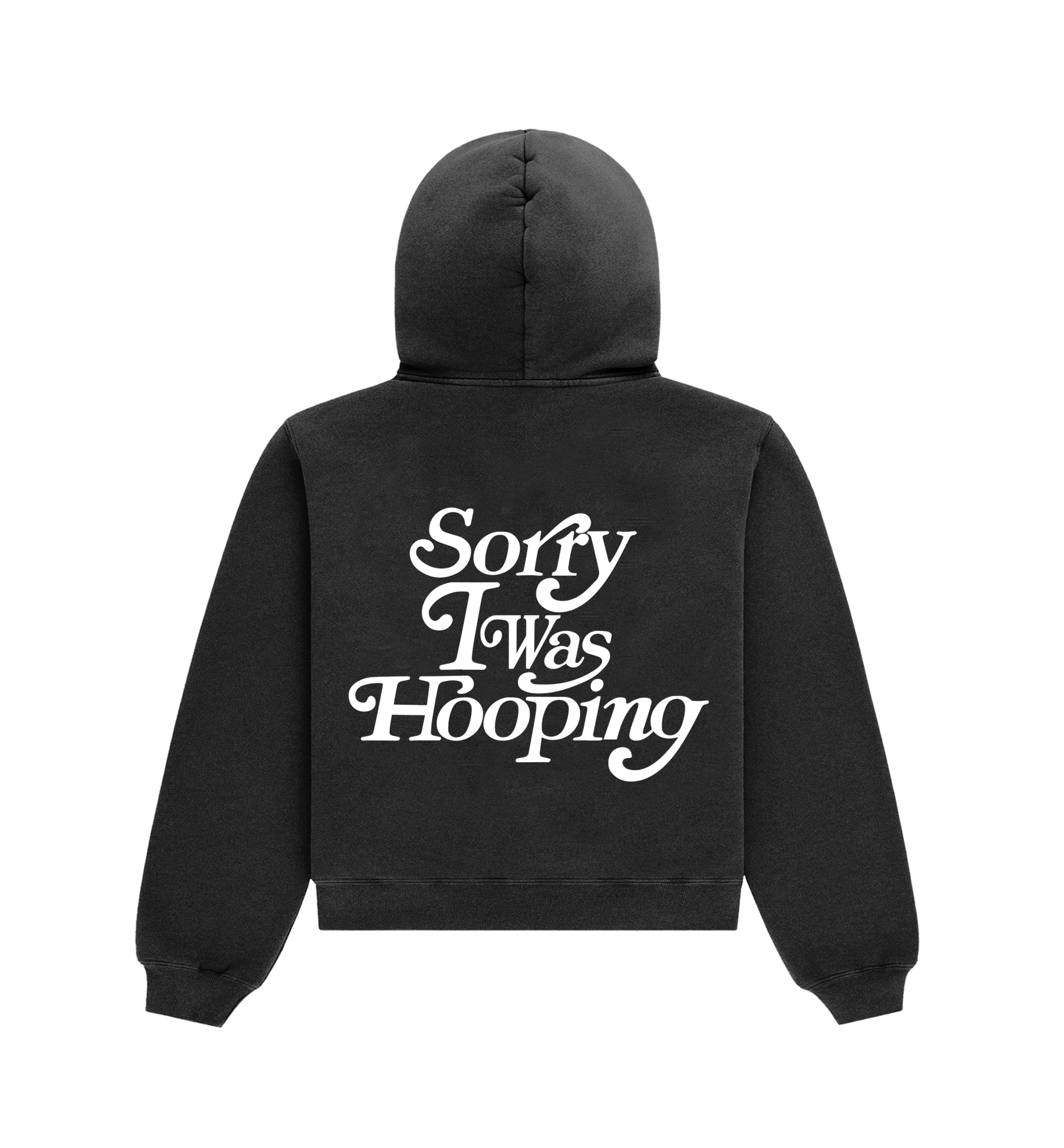 Sorry I Was Hooping Hoodie (Puff Print)