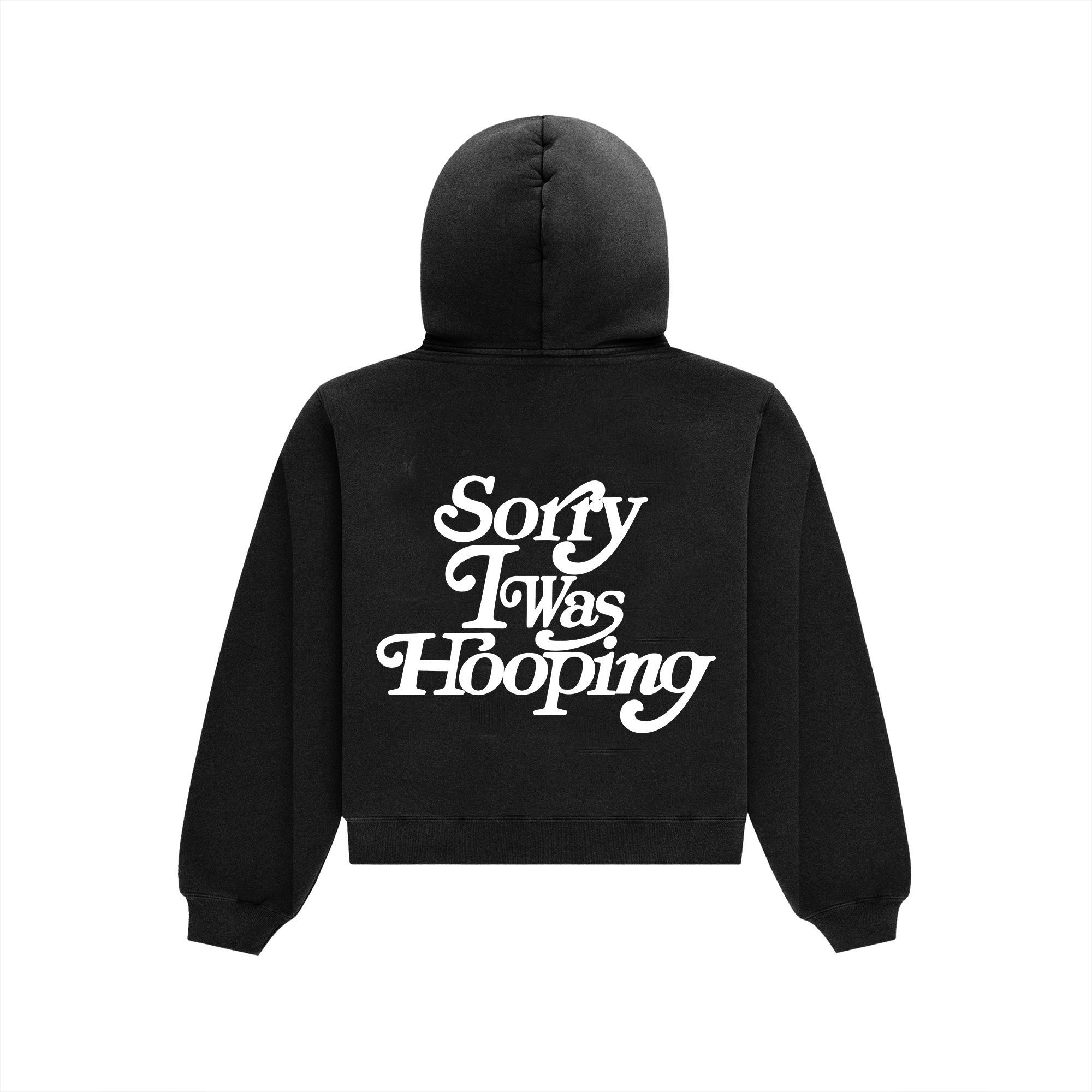 Sorry I Was Hooping Hoodie (Puff Print)