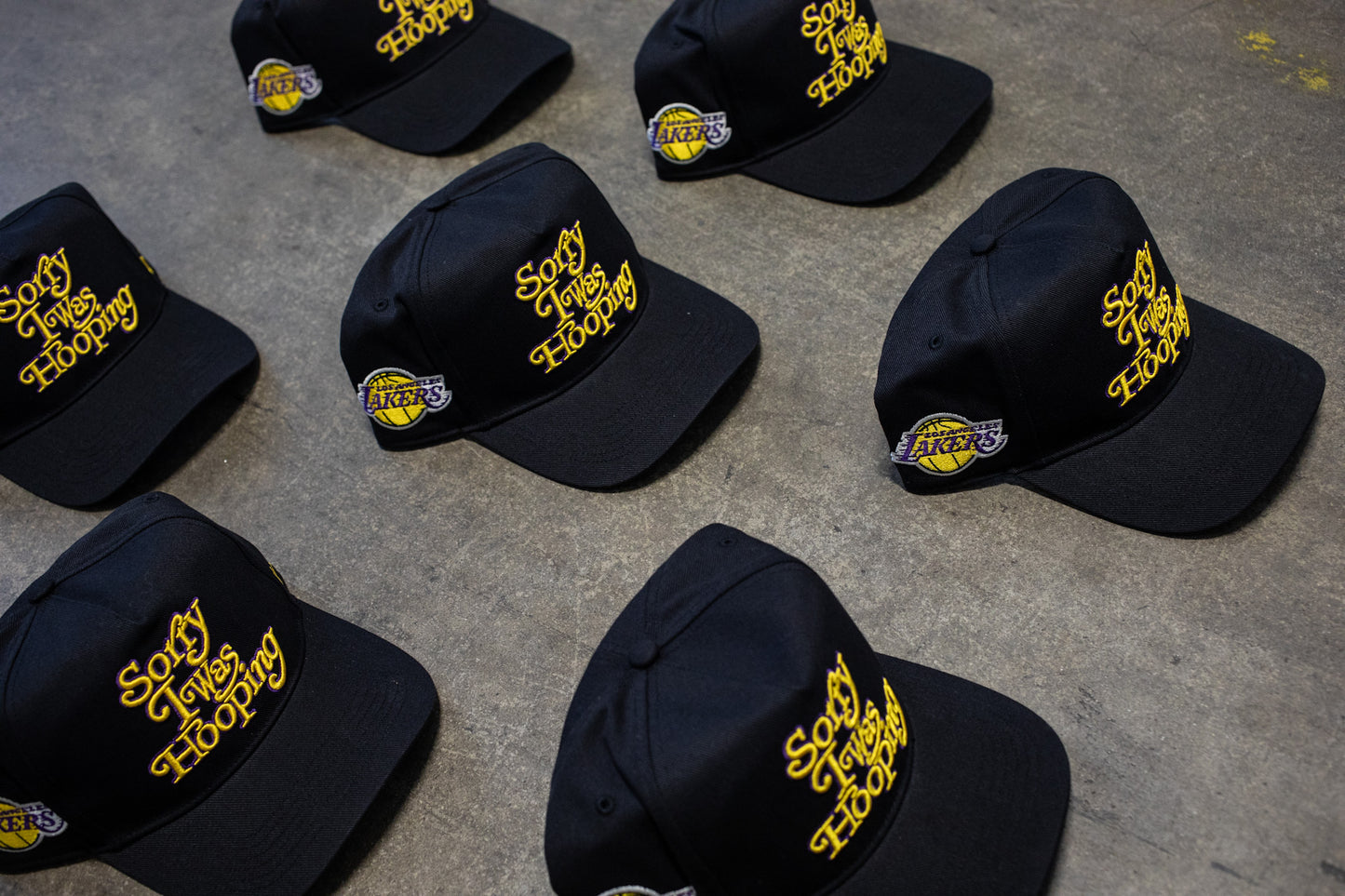 LAKERS x SEEN (Black) Sorry I Was Hooping Hat