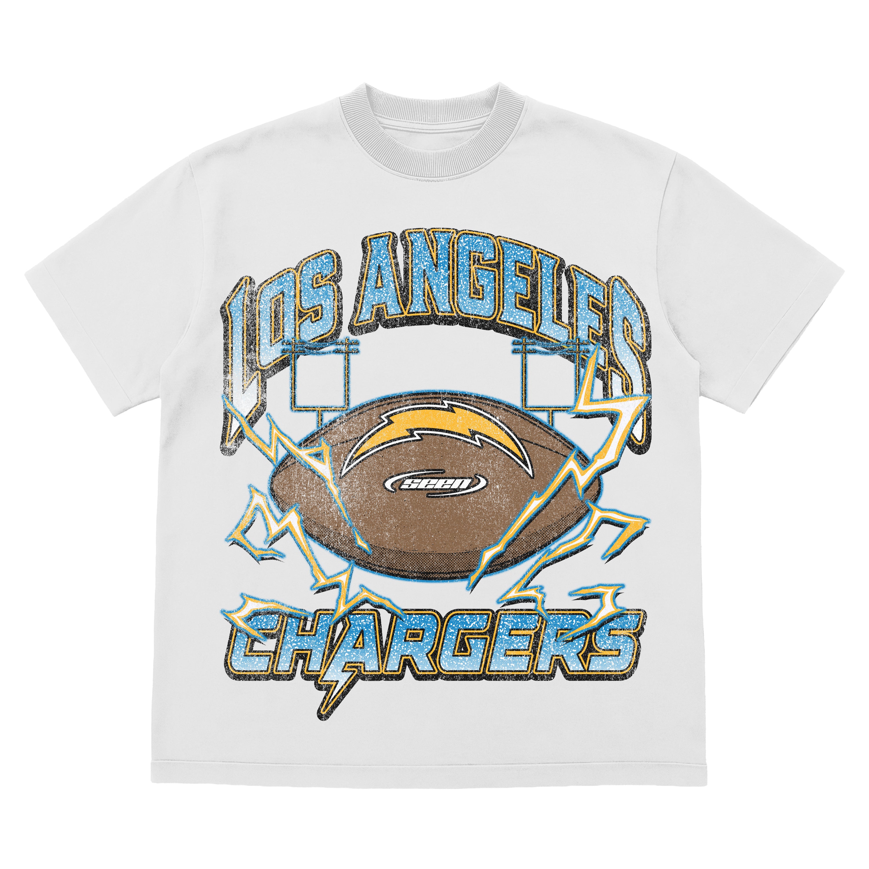 SEEN x CHARGERS - POWER GRID TEE (WHITE)