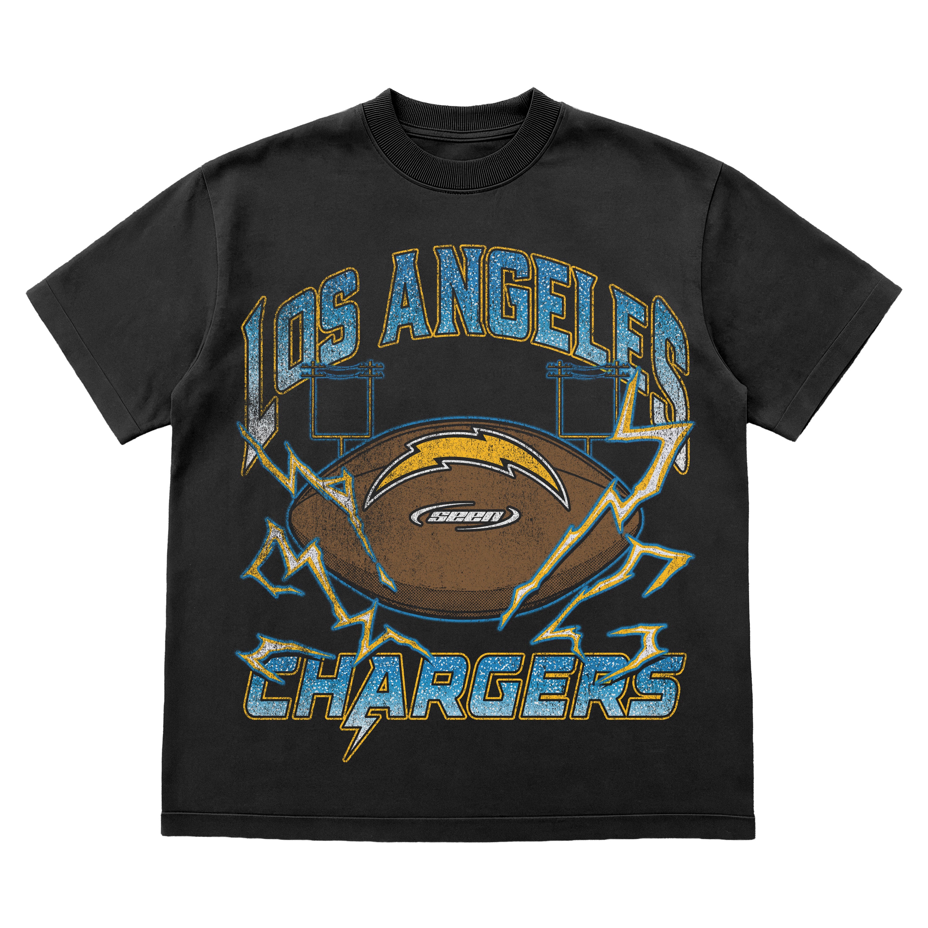 SEEN x CHARGERS - POWER GRID TEE (BLACK)