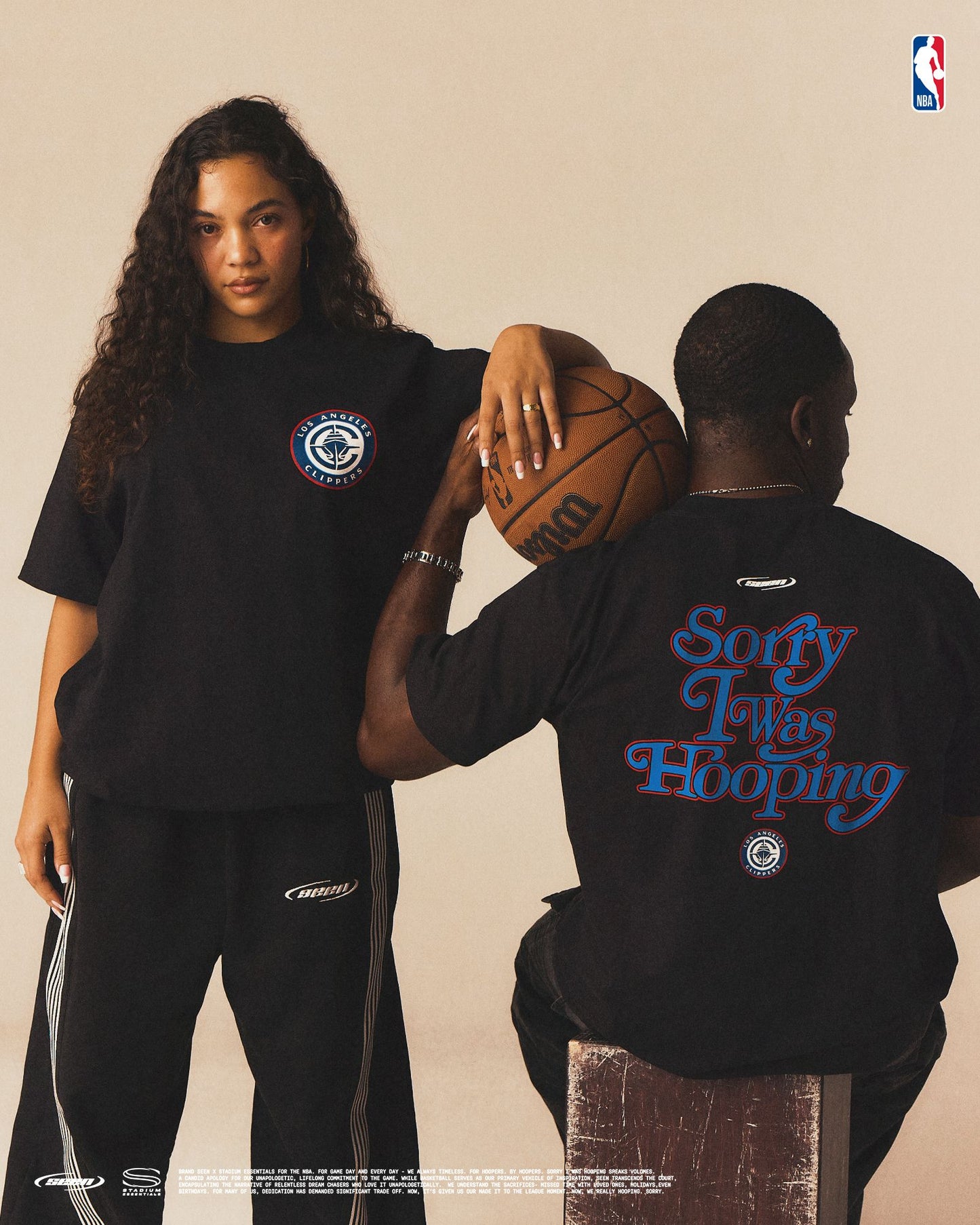 CLIPPERS X SEEN Sorry I Was Hooping T-Shirt