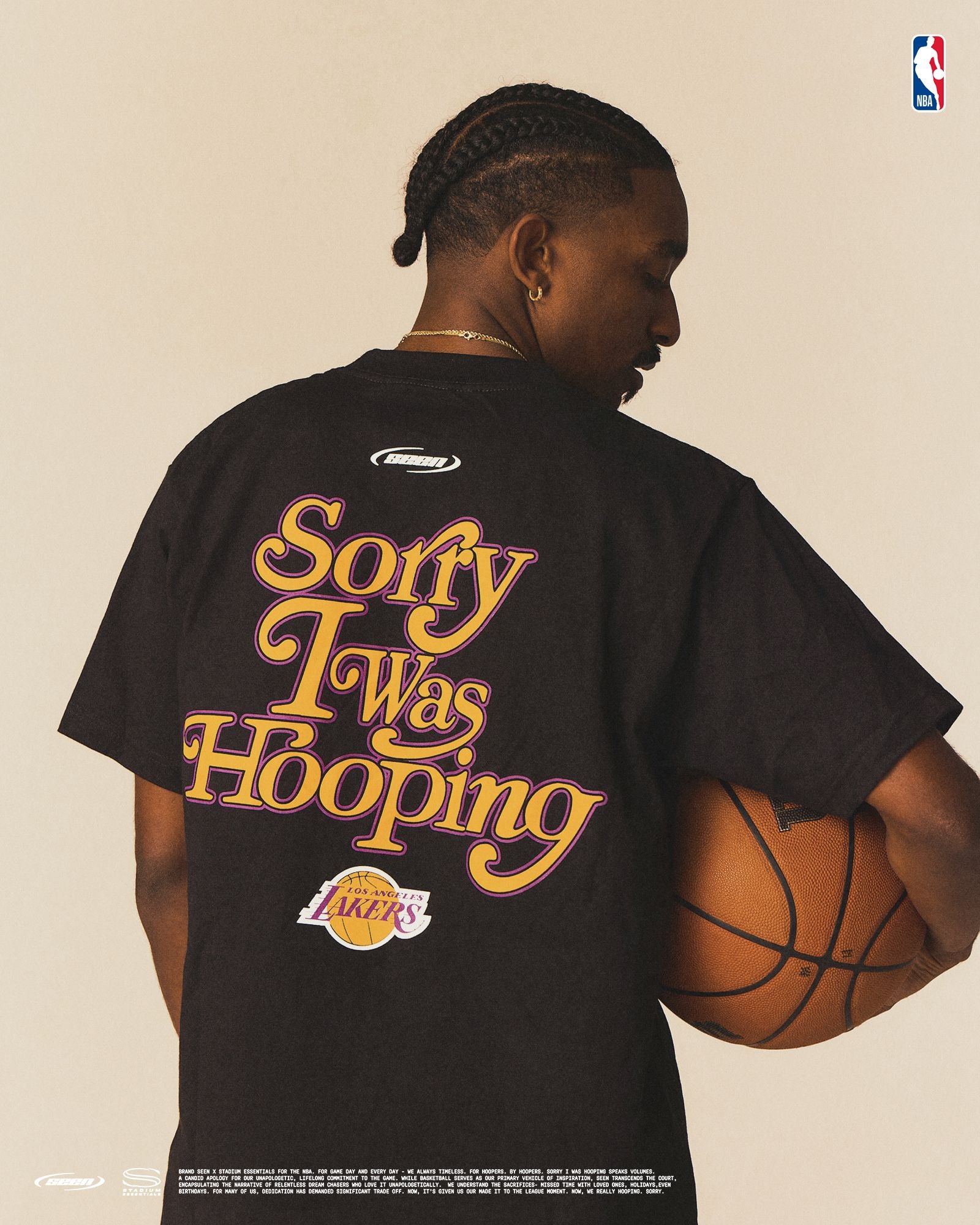 LAKERS X SEEN Sorry I Was Hooping T-Shirt
