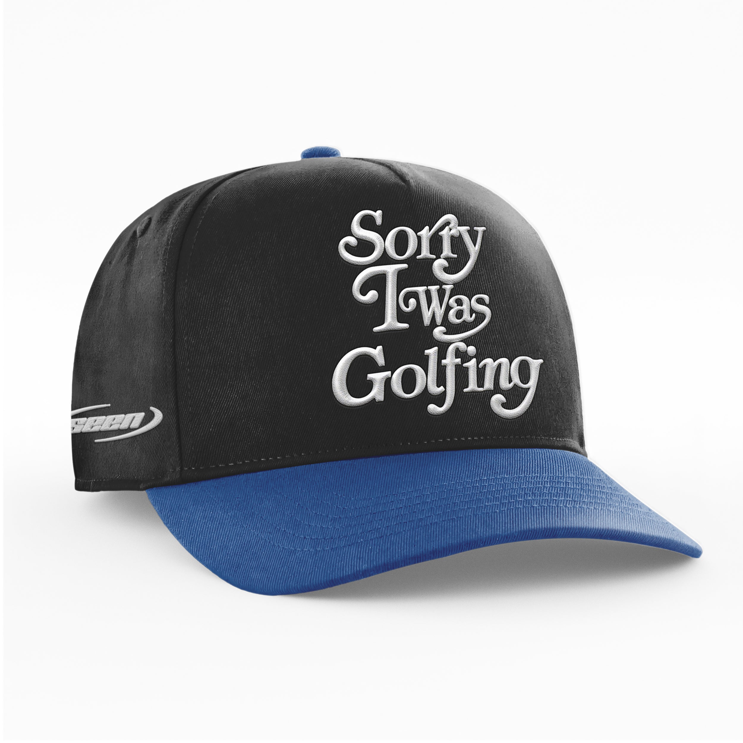 SORRY I WAS GOLFING HAT - 'BLACK/BLUE'