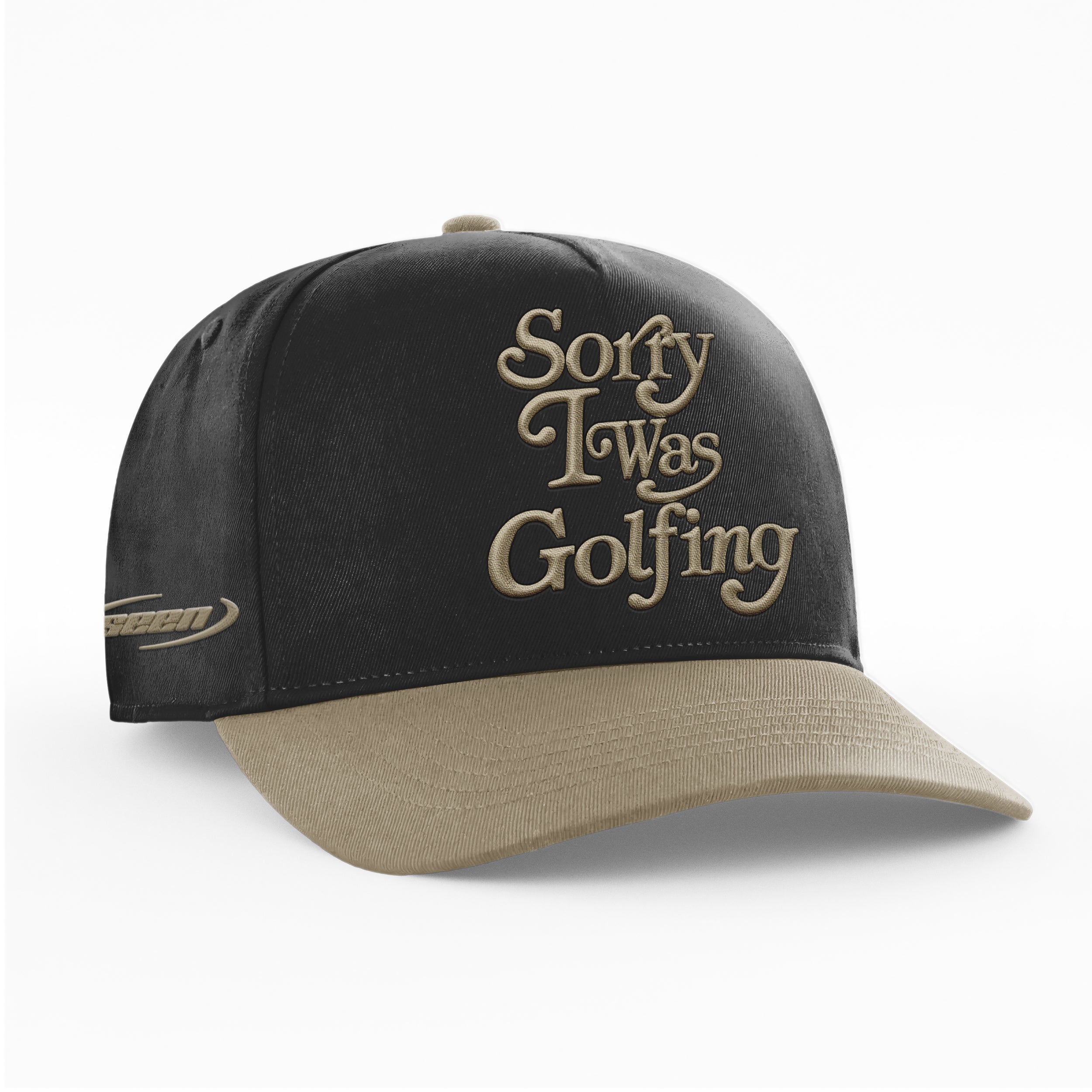 SORRY I WAS GOLFING HAT - 'MIDNIGHT KHAKI'
