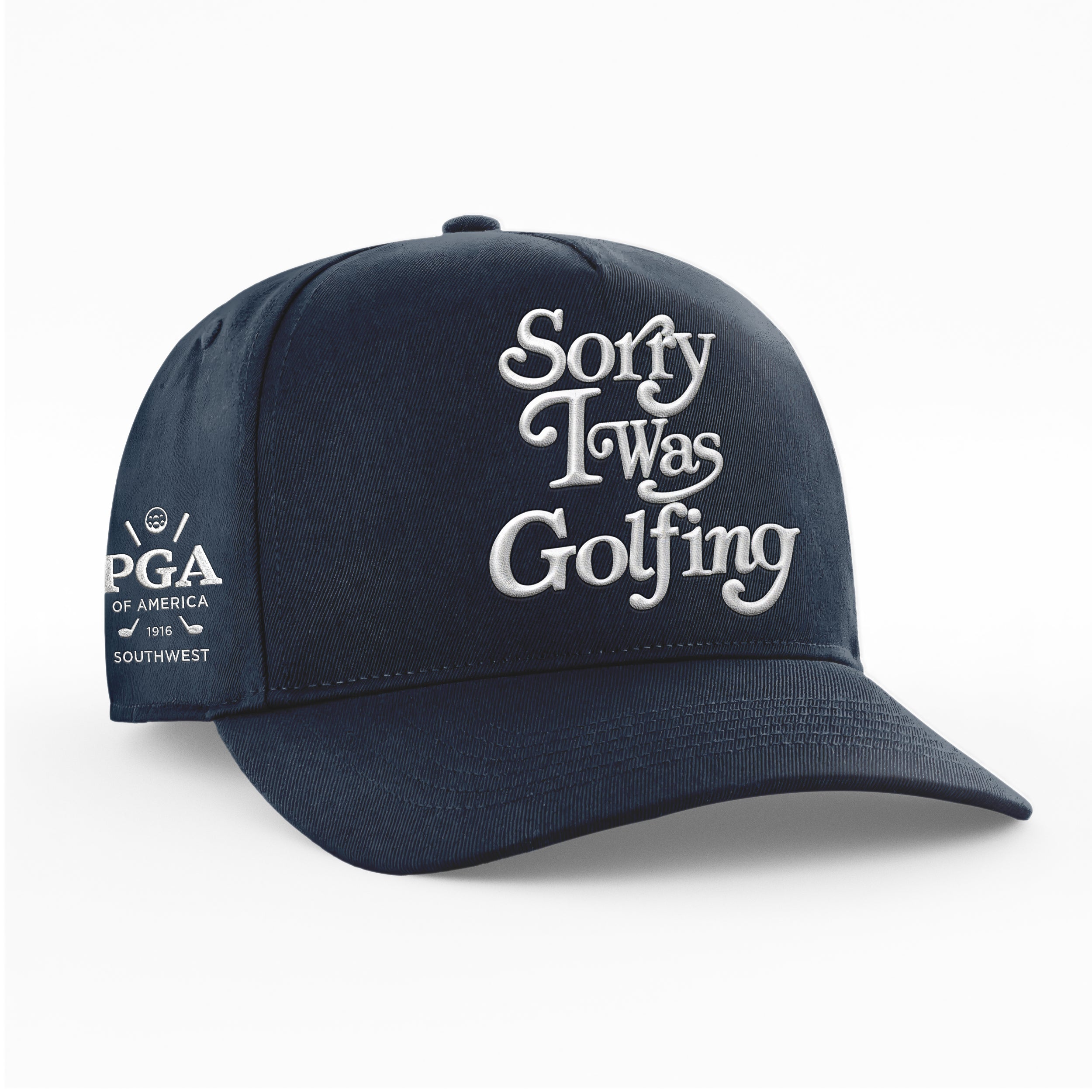 PGA SW - SORRY I WAS GOLFING HAT - 'NAVY'