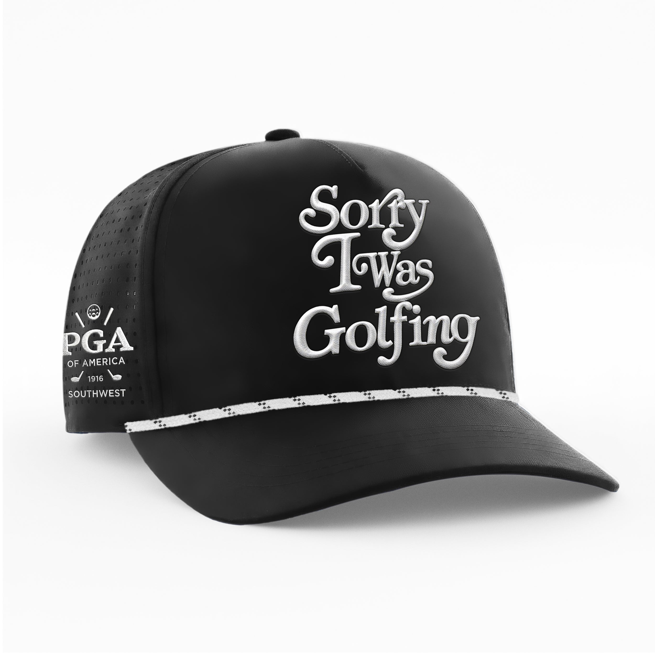 PGA SW - SORRY I WAS GOLFING PERFORMANCE HAT - 'BLACK'