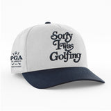 PGA SW - SORRY I WAS GOLFING HAT - 'WHITE/NAVY'