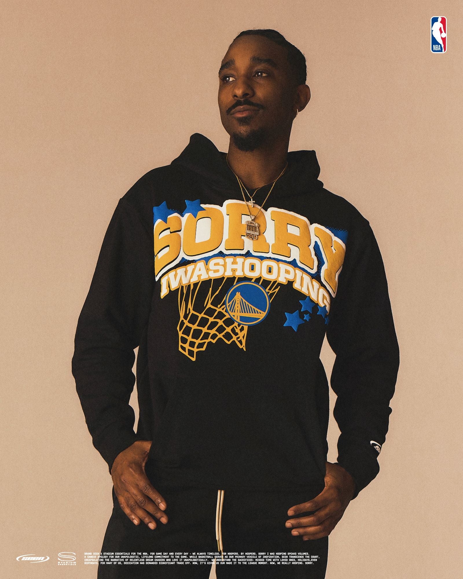 WARRIORS x SEEN Sorry I Was Hooping Hoodie