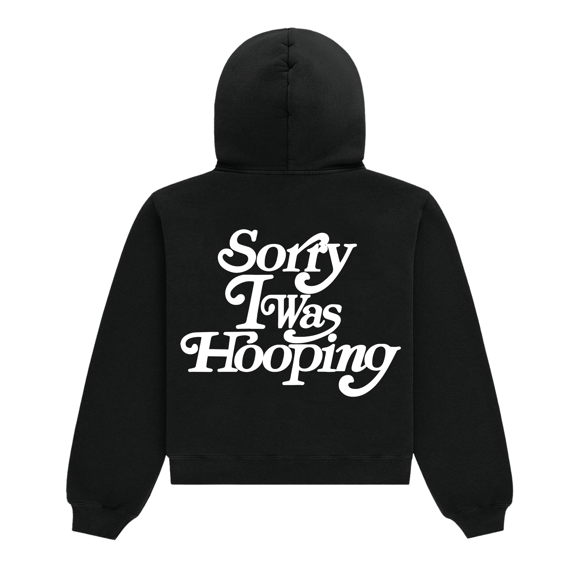 Sorry I Was Hooping Hoodie (Puff Print)