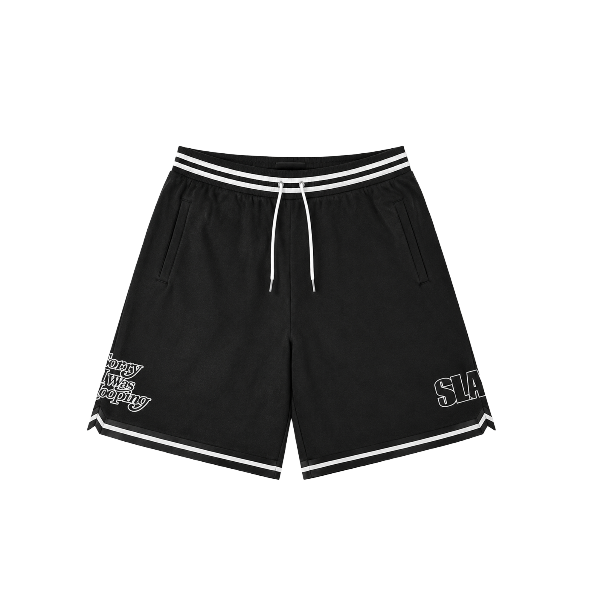 SLAM x SEEN Sorry I Was Hooping Shorts (BLACK)