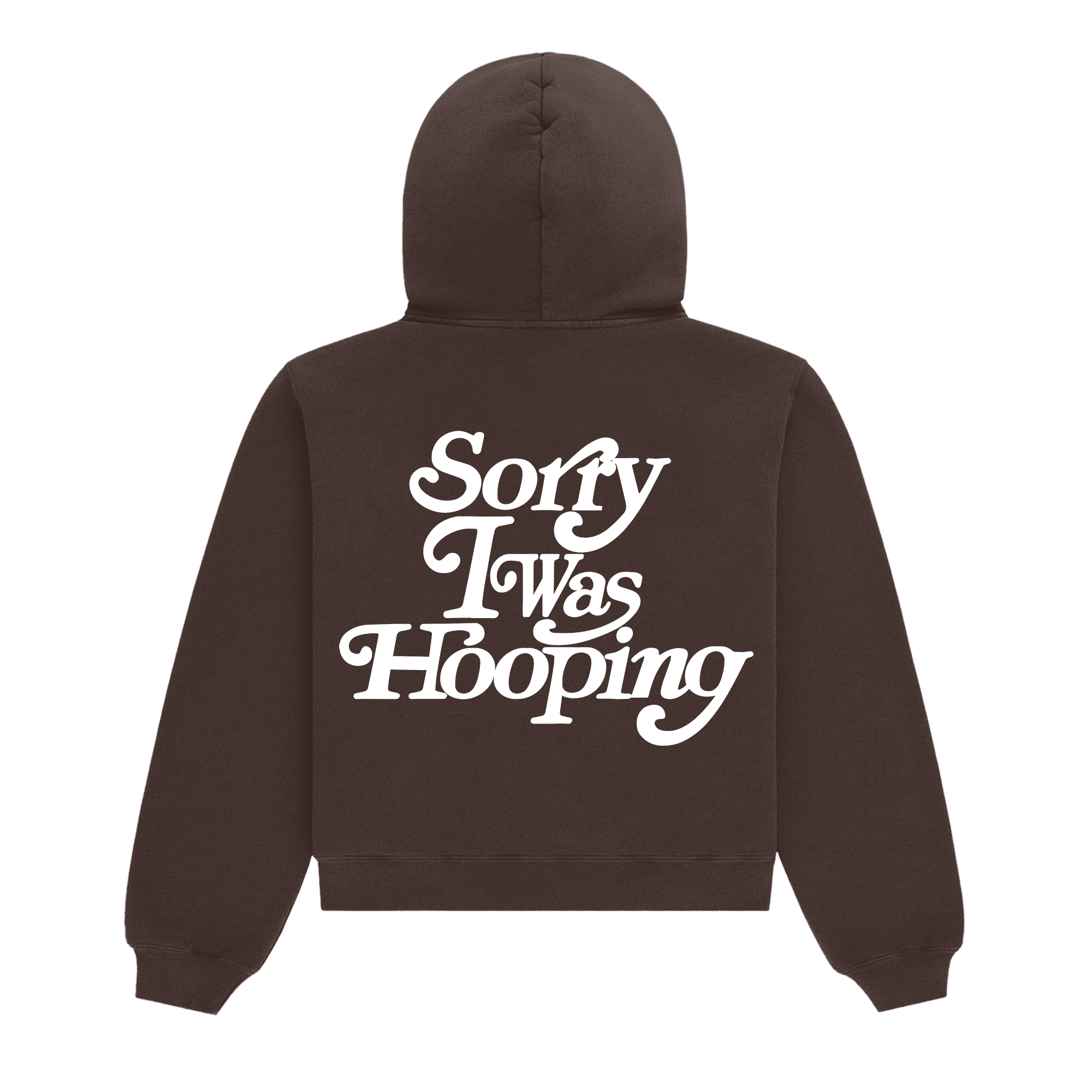 Sorry I Was Hooping Hoodie (Puff Print)
