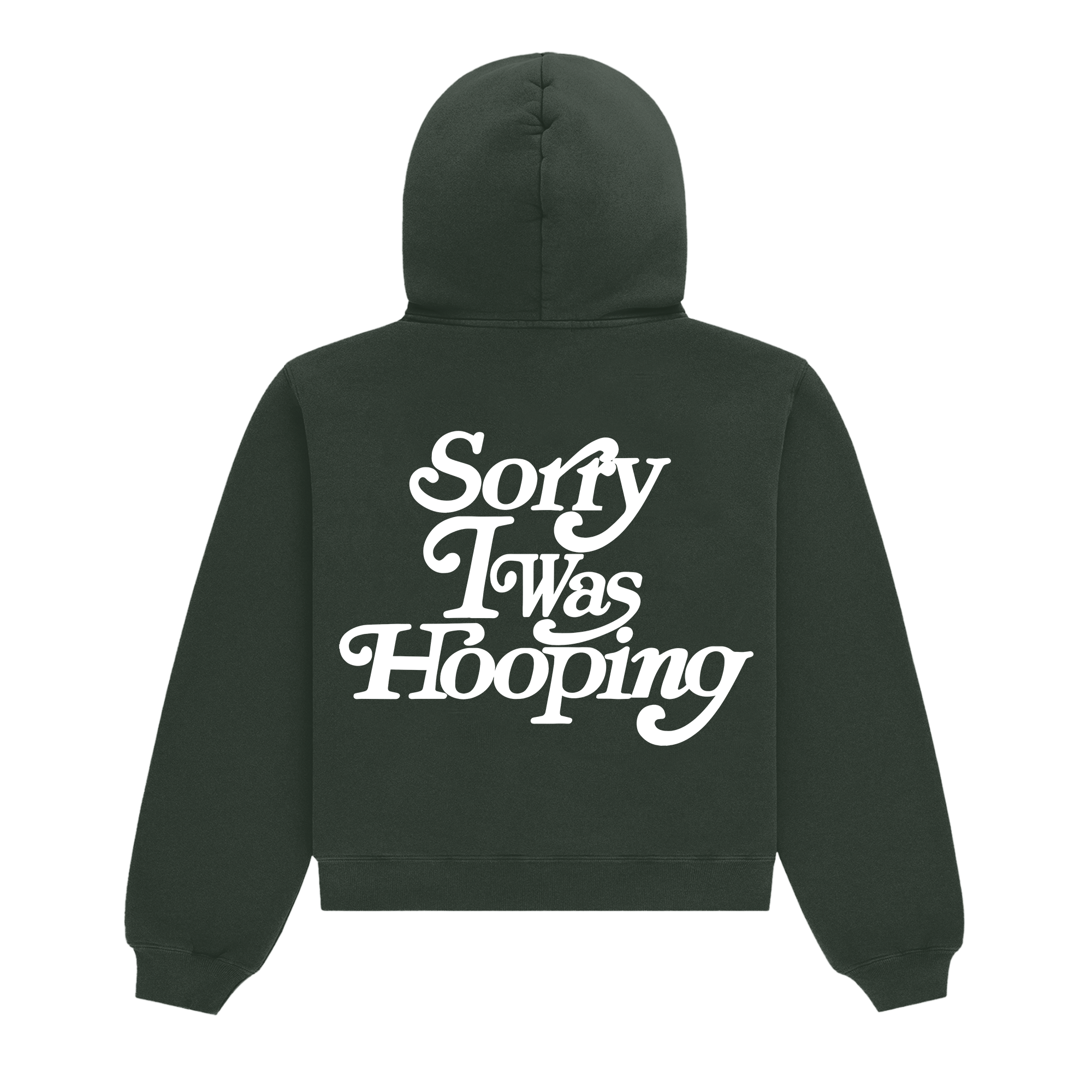 Sorry I Was Hooping Hoodie (Puff Print)