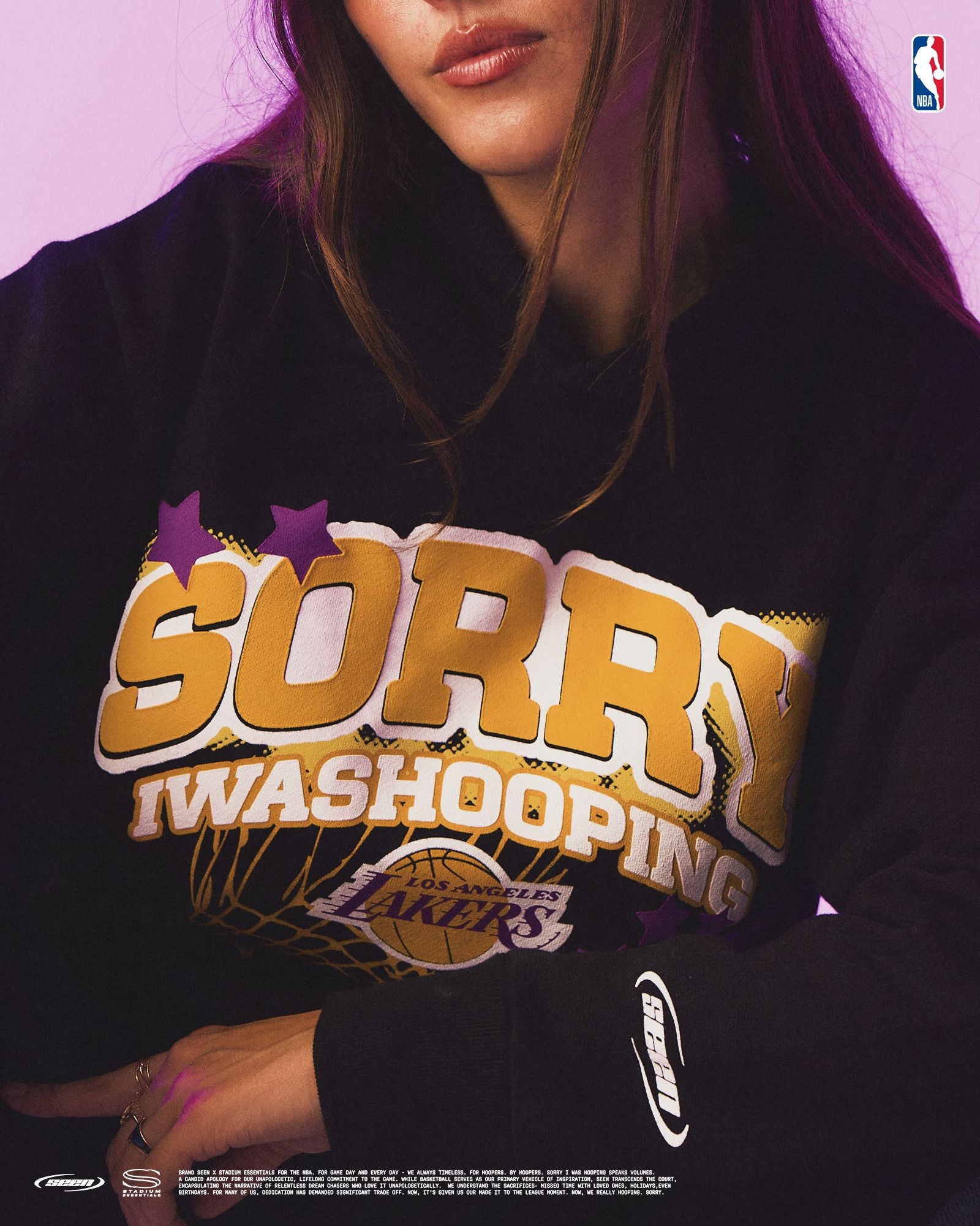 LAKERS x SEEN Sorry I Was Hooping Hoodie