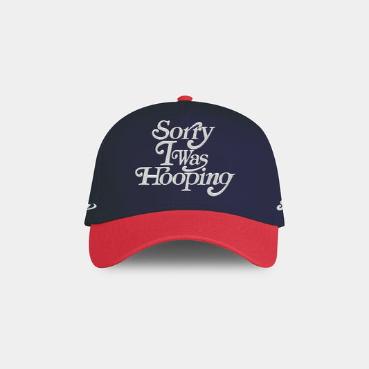 Sorry I Was Hooping Hat (Navy & Red)
