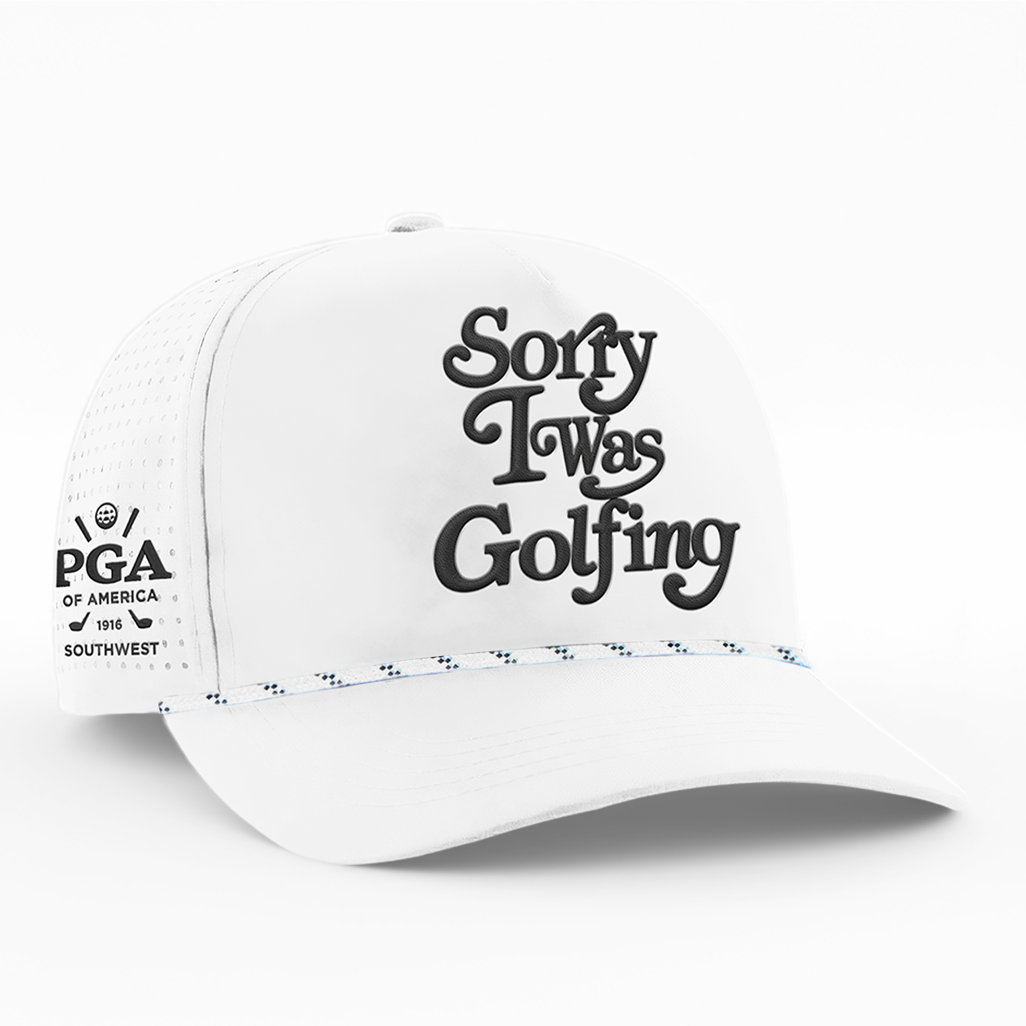 PGA SW - SORRY I WAS GOLFING PERFORMANCE HAT - 'WHITE'